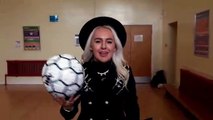 Liv Cooke visits her old school