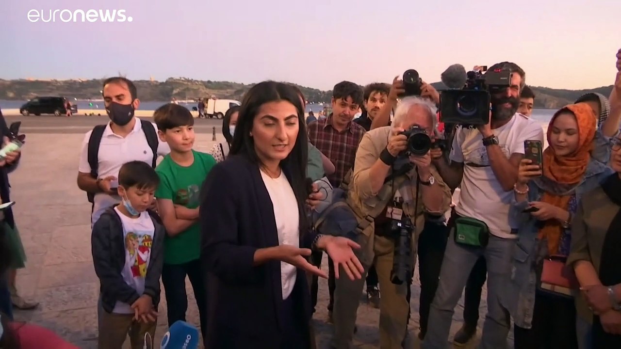 Afghanische Fußballmädchen in Portugal