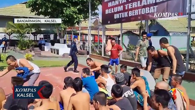 Latih Kesiapan, Lapas Banjarmasin Simulasi Kebakaran, Lomba Evakuasi dan Deklarasi Zero Handphone