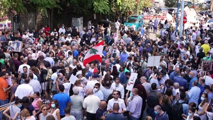 Explosion à Beyrouth: manifestation contre la suspension de l'enquête