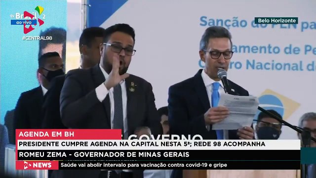 Central 98 | Zema fala sobre criação do Centro Nacional de Vacinas