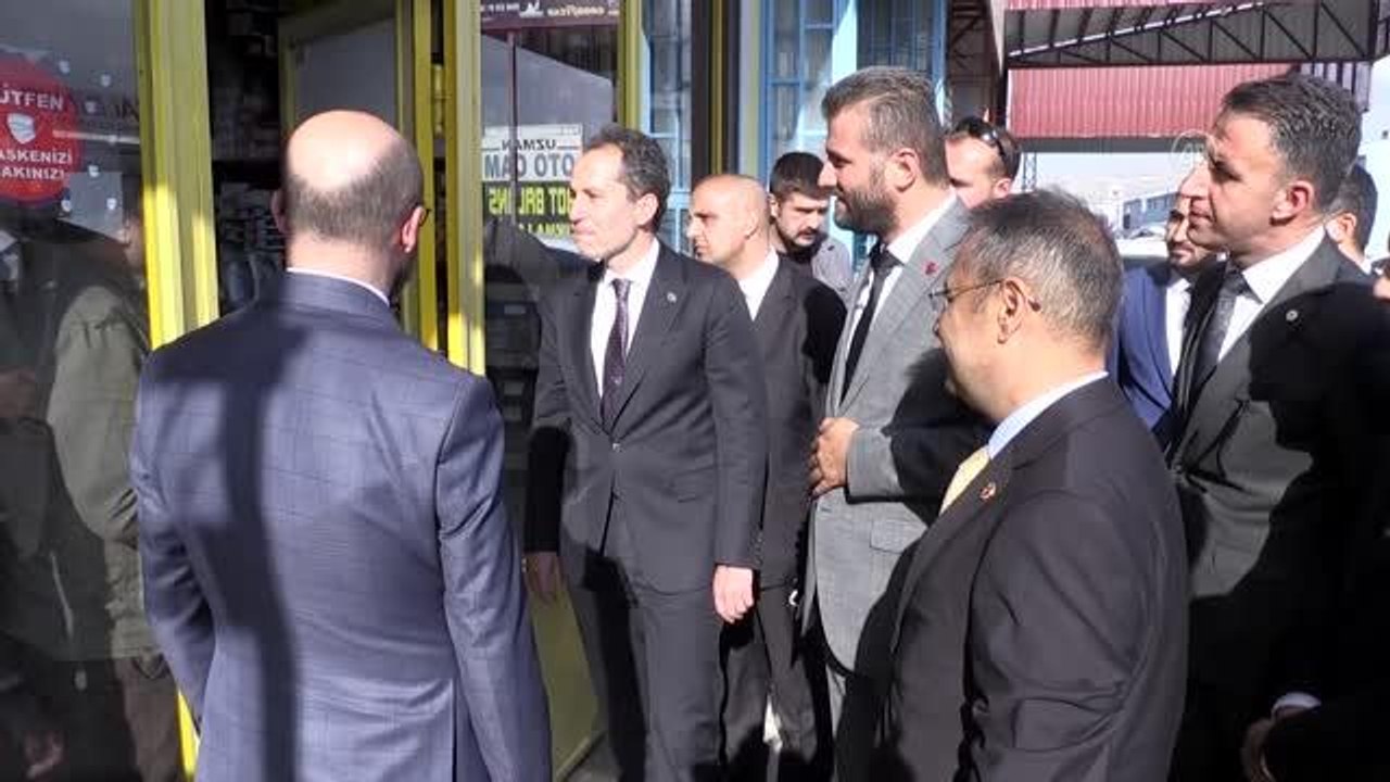 Son dakika haberi: Yeniden Refah Partisi Genel Başkanı Fatih Erbakan, esnafı ziyaret etti