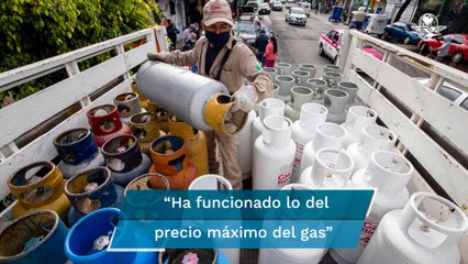 Política de precio máximo ha frenado aumento del gas LP: AMLO
