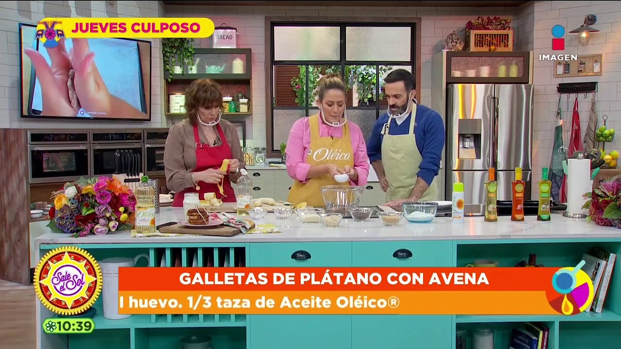 Prepara deliciosas Galletas de Plátano con Avena