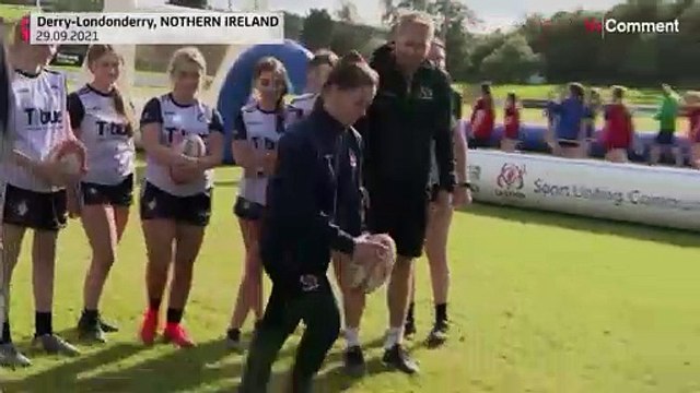 Герцоги Кембриджские сыграли в регби