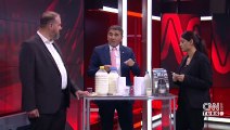 CNN TÜRK yayınında süt analizi yapıldı