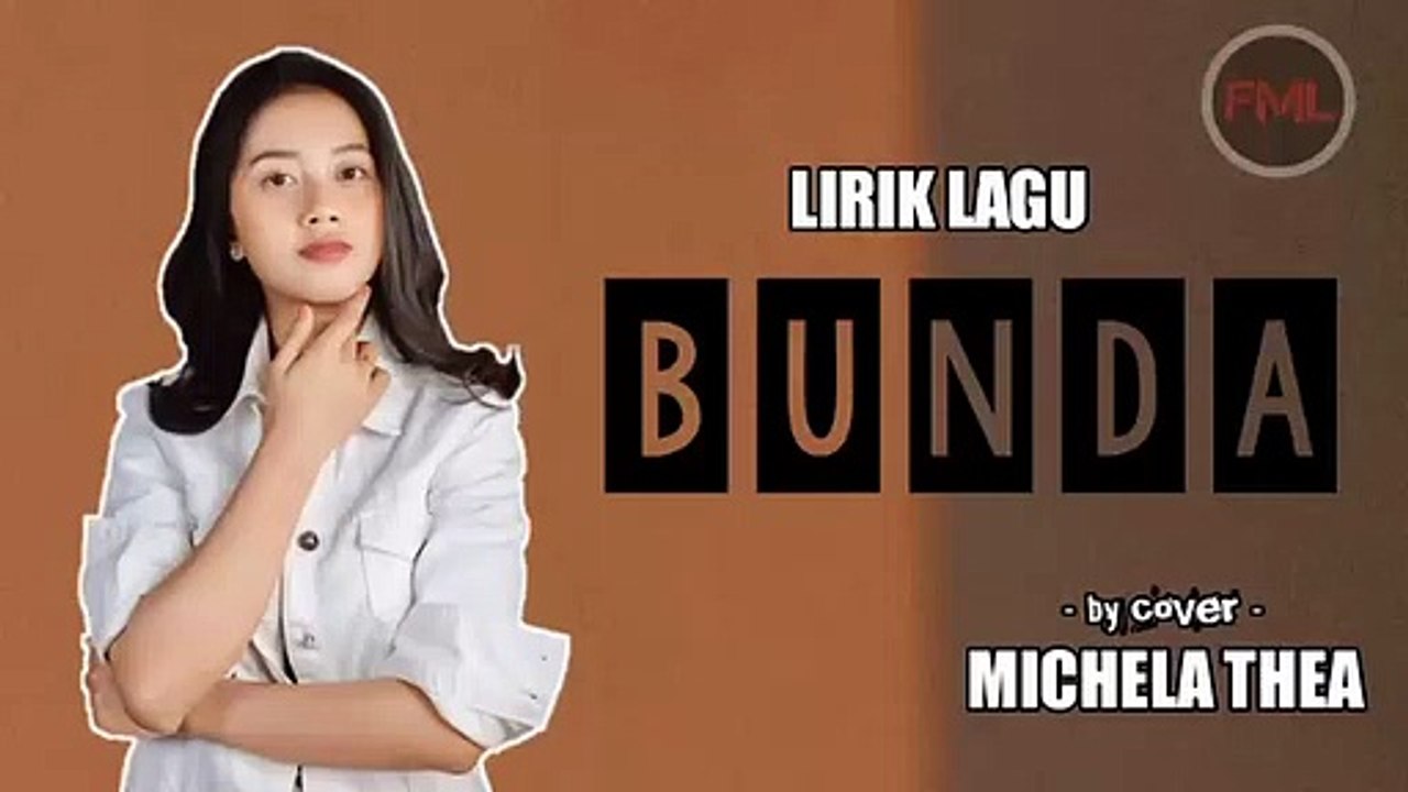 BUNDA -  Cover Michela Thea ( Lirik Lagu )