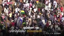 Sudan'da sivil yönetim isteyenler gösteri düzenledi