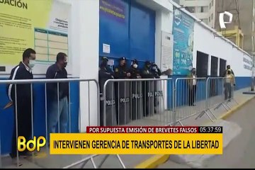 Trujillo: intervienen gerencia de Transporte y escuelas de manejo en megaoperativo