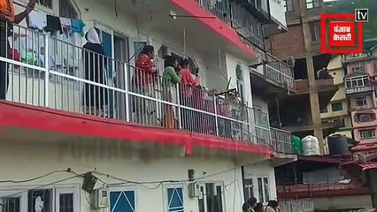 8th Floor building fall down due to heavy Rain ️