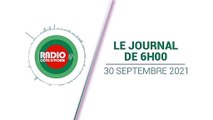 Journal 06h00 du 30 septembre 2021 [Radio Côte d'Ivoire]