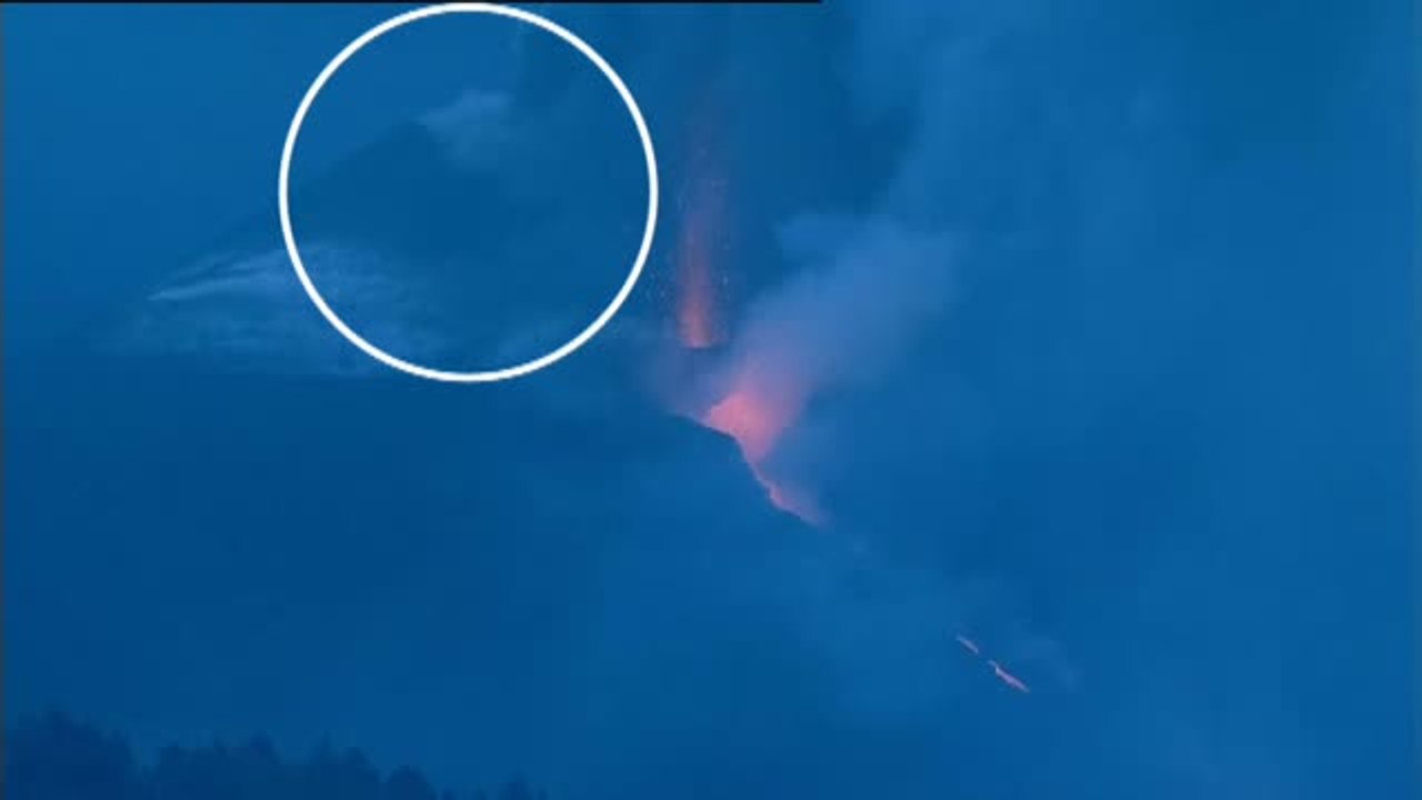 Se abre una nueva fisura, que los técnicos califican de descomunal, en el volcán de La Palma