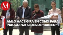 AMLO inauguró hoy 3 bancos del Bienestar en CdMx acompañado de Sheinbaum