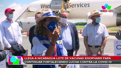 Llegan a Nicaragua lote de 138 mil dosis de la vacuna Sinopharm contra la Covid-19