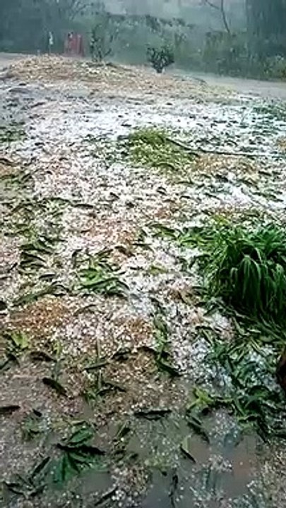 Granizo em cidade capixaba
