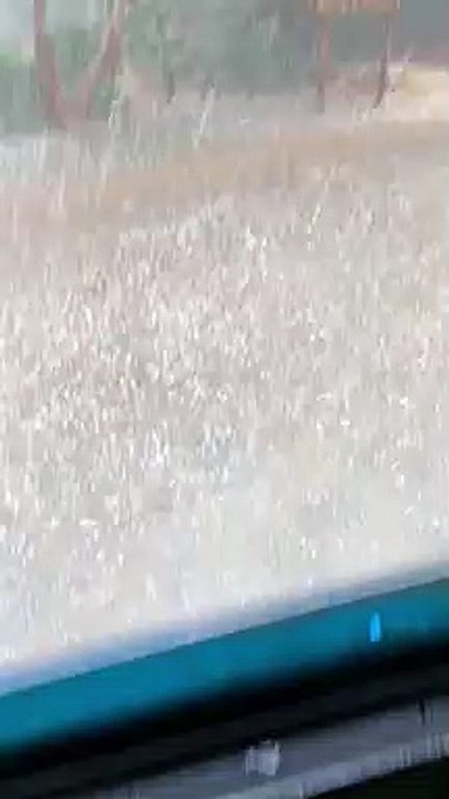 Chuva de granizo no Estado