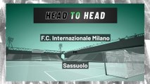 Sassuolo - F.C. Internazionale Milano - Moneyline