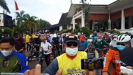 Gowes Jumat Pagi, Gubernur Kalsel Jajal Rute ke Jembatan Sei Alalak