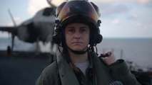 Air Force Fighter Pilot Fly F-35B On Navy Marine Corps Warship- Capt. Melanie Ziebart