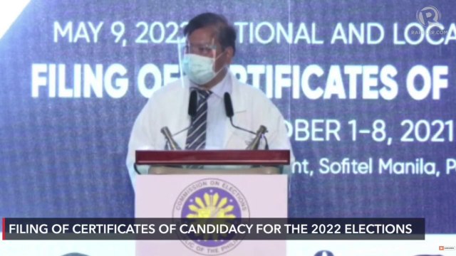 Doctor Jose Montemayor Jr files his COC for president