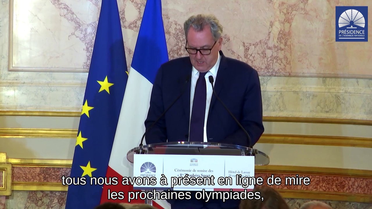 Discours à l'occasion de l'ouverture de la cérémonie de remise des 8èmes Trophées Sport & Management - Jeudi 30 septembre 2021