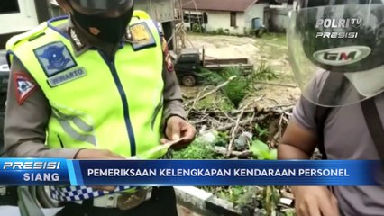Operasi Patuh Kapuas 2021, Polres Sekadau Periksa Kelengkapan Kendaraan Personel