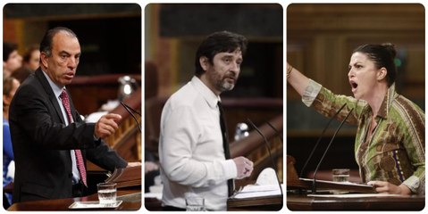 Adanero (UPN), increpado por un cobarde diputado podemita al que Olona (VOX) desenmasacara: "Fue el macarra de Rafa Mayoral"