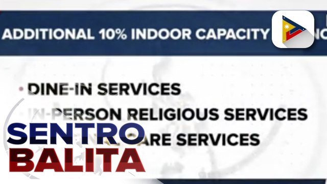 Umiiral na Alert level 4 sa Metro Manila, extended hanggang Oct. 15; Fitness studios at mga gym, maaari na sa 20% capacity para sa mga fully vaccinated