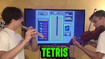'Talented duo of Flutist & Violinist plays the classic 'Tetris' theme '