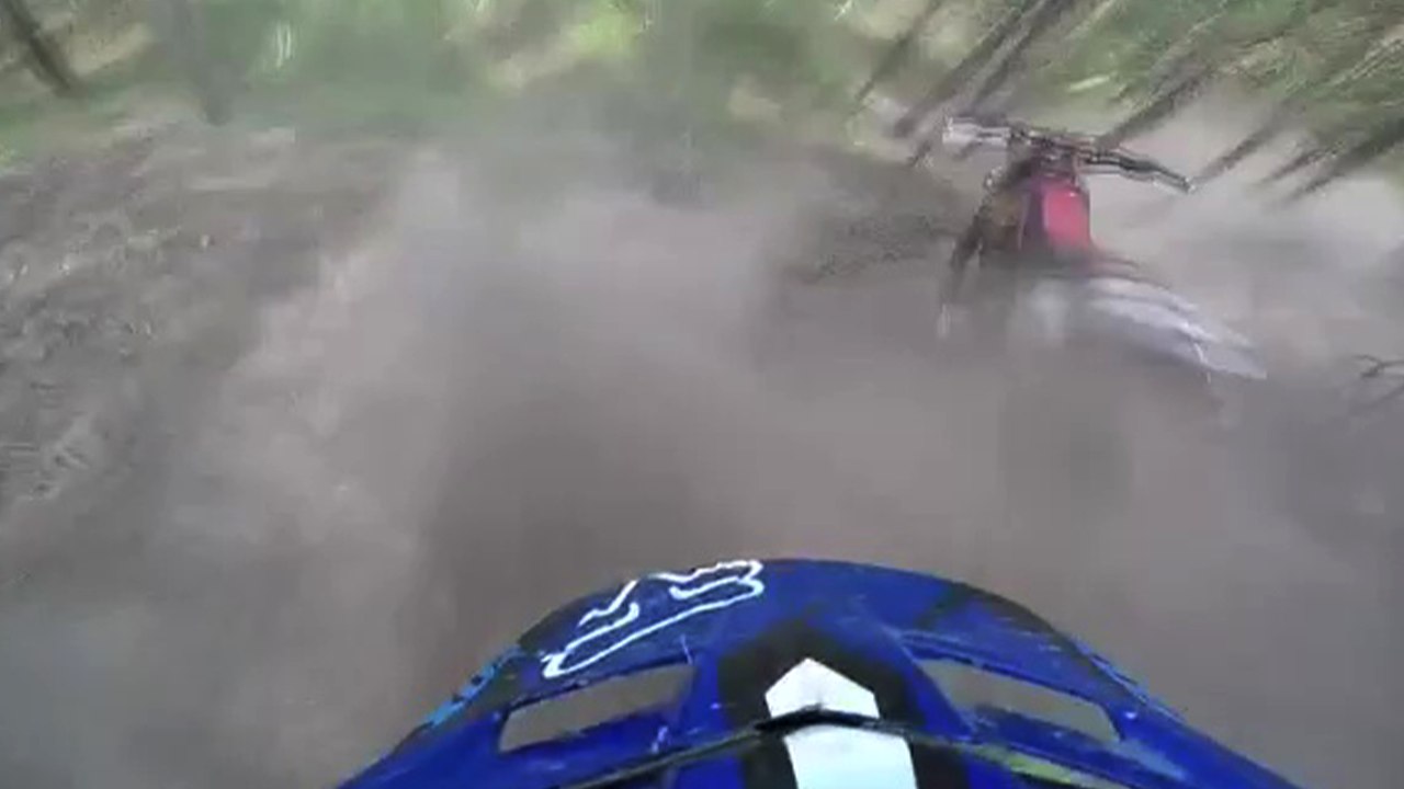 ''Back to the garage' MTB rider loses control of bike and sends it racing downhill by itself '