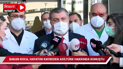 Fahrettin Koca, Oğuzhan Asiltürk'ün vefatı hakkında konuştu