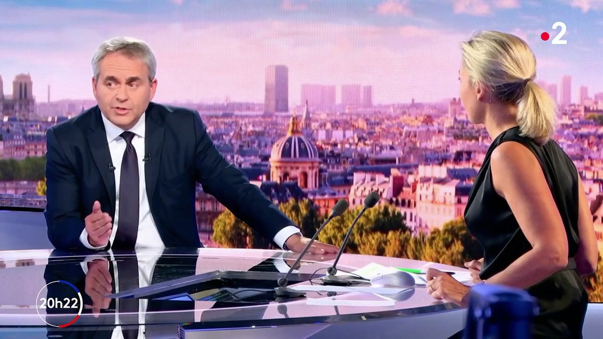 Xavier Bertrand Anne Sophie Lapix Vous n'êtes même pas au second tour dans les sondages" : Anne-Sophie Lapix  refroidit Xavier Bertrand sur France 2 - Vidéo Dailymotion