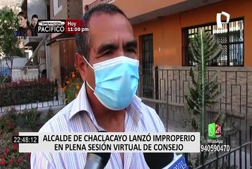 Alcalde de Chaclacayo insultó a regidores en sesión de Consejo Municipal