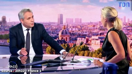 Anne-Sophie Lapix remet Xavier Bertrand à sa place : "Vous manquez de courage ?"