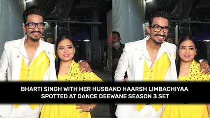 Bharti Singh With Her Husband Haarsh Limbachiyaa Spotted At Dance Deewane Season 3 Set