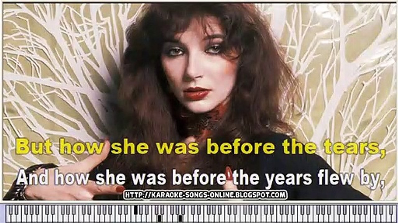 Kate Bush - Babooshka - Karaoke Instrumental Version with virtual piano & lyrics video.