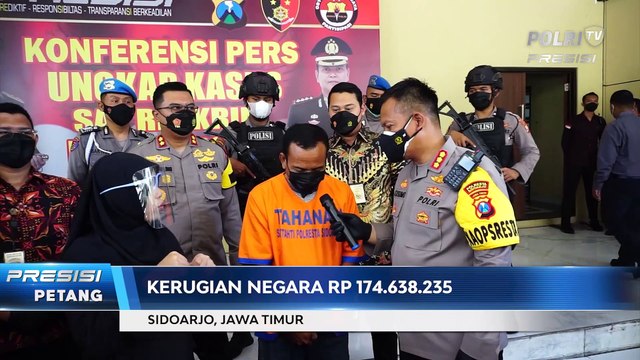 Polresta Sidoarjo Ungkap Kasus Penyalahgunaan APBD Desa Senilai 174 Juta Rupiah
