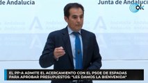 El PP-A admite el acercamiento con el PSOE de Espadas  para aprobar Presupuestos: 