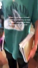 Des lycéens n'ont plus le droit d'avoir de sac à dos au lendemain d'une fusillade dans leur école !
