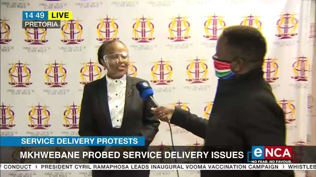 Mkhwebane probing service delivery issues