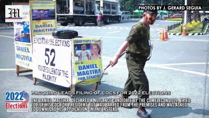 Pacquiao leads filing of COCs for 2022 elections