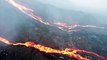 Imágenes de la nueva colada del volcán de La Palma tomadas por un dron