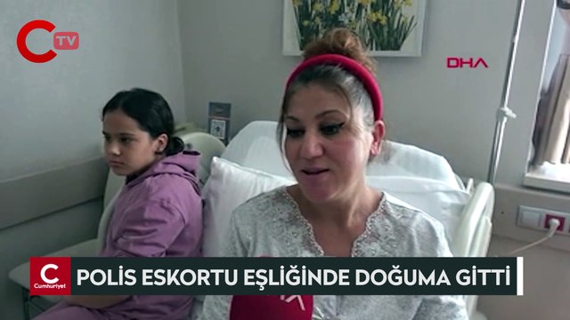 Polis eskortu eşliğinde doğuma giden anne: Bebeğime bir şey olacak diye çok korktum