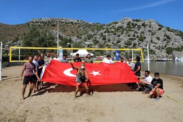 Son dakika haberleri... Marmaris Selimiye'de plaj voleybolu heyecanı başlıyor
