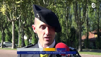 Reportage - Hommage au Sergent Maxime Blasco à Varces