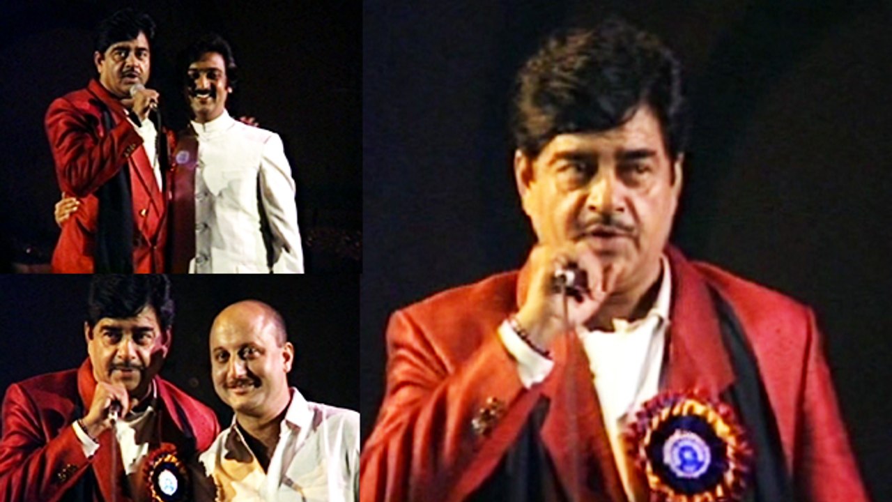 Shatrughan Sinha, Gulshan Grover & Anupam Kher At A Night Show (Jan 1988) | Flashback Video