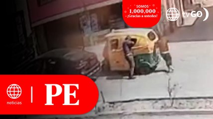 Delincuentes embisten mototaxi y asaltan a mujer | Primera Edición