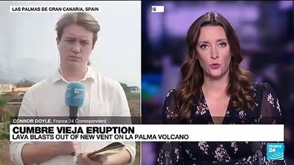 Authorities say air still breathable in La Palma as lava pours into sea