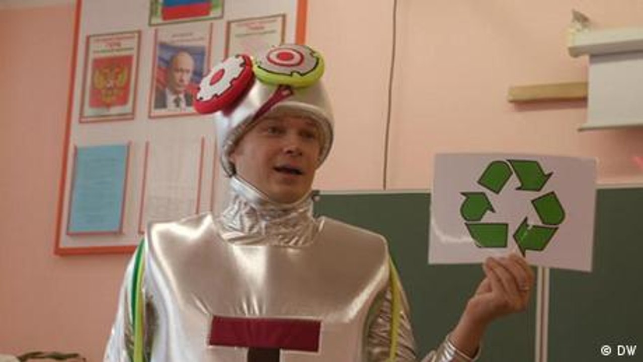 Kampf gegen Müll - 'grüner Unterricht' in Russland