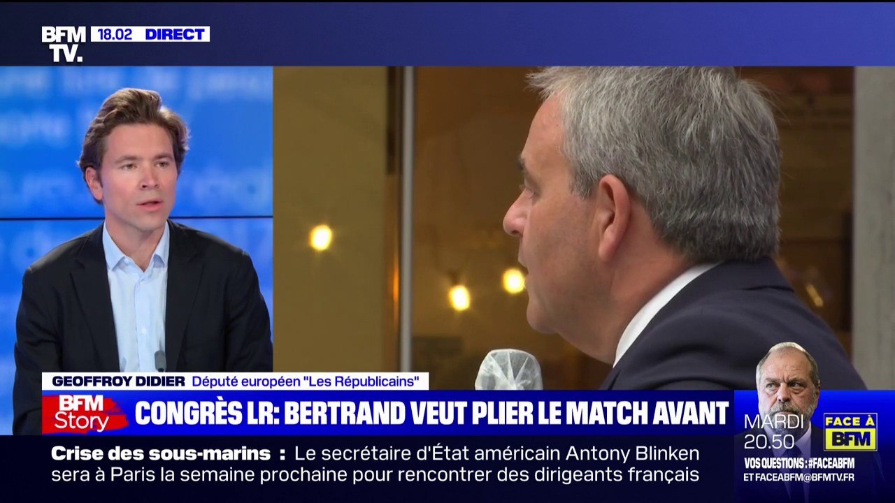 Geoffroy Didier sur le congrès LR: "Je préfère par principe la précision des urnes plutôt que l'approximation et la fantaisie des sondages"